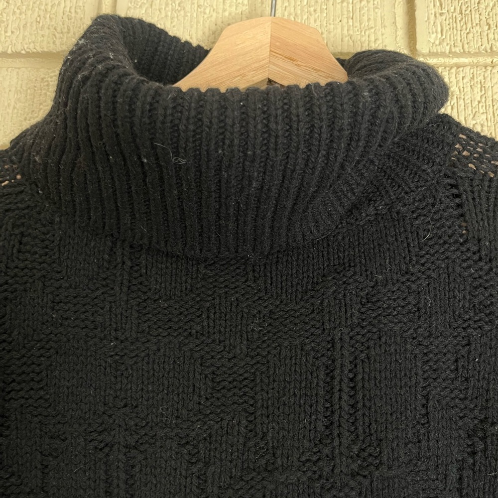 Coach Black Turtleneck Sweater Classic Style - Picture 5 of 16